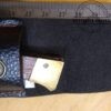 Folding knife with locking clip-point blade, and leather sheath [Used] - Image 2