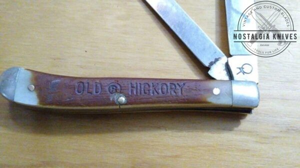 Vintage Queen – Ontario Knife Delrin 607 Old Hickory Trapper Knife [Used – Mint Cond.] Collectible Knives cutlery