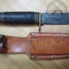 Vintage Western L66 8.5" Fixed-Blade, Bowie Knife with Orig. Leather Belt Sheath - Naturally re-etched blade reveals clean high carbon steel [Used - Near Mint Cond.].