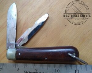 Vintage Colonial Knife Co. Two Blade Electrician's Knife with Liner-Lock and Bail[Used - Near Mint Cond.]