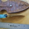 Hand-forged Damascus Full-Tang, Double Edged Punch Dagger, and Belt Sheath [New - Unused] - Image 5