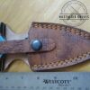 Hand-forged Damascus Full-Tang, Double Edged Punch Dagger, and Belt Sheath [New - Unused] - Image 2