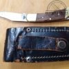 Folding knife with locking clip-point blade, and leather sheath [Used] - Image 10