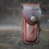 Vintage Case XX 5-Dot Smooth Pakkawood Handle Lock Back Pattern # P10051 L SSP w/Orig leather sheath[Used - Mint Cond.] - Image 2