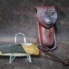 Vintage Case XX 5-Dot Smooth Pakkawood Handle Lock Back Pattern # P10051 L SSP w/Orig leather sheath[Used - Mint Cond.] - Image 7