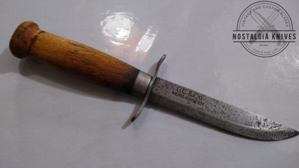 Vintage G.C. & CO Mora, Sweden -Fixed Blade Hunting Knife [Used]. Collectible Knives cutlery