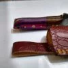Handmade Damascus 8" Fixed-Blade Drop-Point knife, with Belt Sheath [New - Unused]. - Image 6