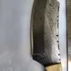 Custom Hand-forged 8" Damascus Wharncliffe Knife, and Leather Belt Sheath. - Image 3