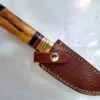 Handmade Damascus Pattern 10" Fixed-Blade Straight-Back Knife, with Belt Sheath[Unused - Pristine Cond.] - Image 10