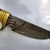 Handmade Damascus Pattern 10" Fixed-Blade Straight-Back Knife, with Belt Sheath[Unused - Pristine Cond.] - Image 8