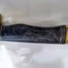 Handmade Damascus 8" Fixed-Blade Bowie knife, and Leather Belt Sheath [Unused Pristine Cond.] - Image 7