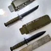 Two small tactical style boot knives with sheaths, 1 tanto and 1 dagger [Used - Excellent Cond.]