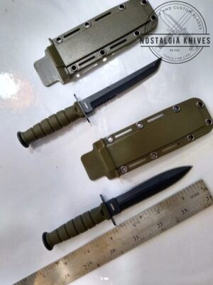 Two small tactical style boot knives with sheaths, 1 tanto and 1 dagger [Used - Excellent Cond.]