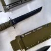 Two small tactical style boot knives with sheaths, 1 tanto and 1 dagger [Used - Excellent Cond.] - Image 4