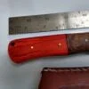Handmade Damascus Pattern 8" Fixed-Blade Straight-Back knife, with Belt Sheath[Unused - Pristine Cond.] - Image 6