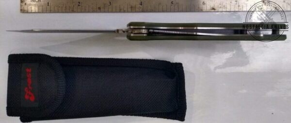 Frost Cutlery Clip-Point Linerlock Folding Knife w/ Nylon Composite Handle and Belt Sheath[Used/Pristine Cond.] Everyday Carry[EDC] cutlery