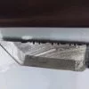 Custom Hand-forged 8" Damascus Tanto Knife with serrated spine, and Leather Belt Sheath. - Image 2