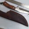 SwissTech 10" Fixed-Blade w/Gut Hook and leather belt sheath. - Image 4