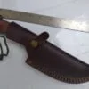 SwissTech 10" Fixed-Blade w/Gut Hook and leather belt sheath. - Image 6