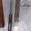 Custom Hand-forged 8" Damascus Clip-Point Knife with False Edge, and Leather Belt Sheath. - Image 4