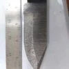 Custom Hand-forged 8" Damascus Clip-Point Knife with False Edge, and Leather Belt Sheath. - Image 6