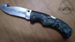 Mossy Oak ProHunter Gut Hook Knife, Spine-Lock single blade folding hunter[Used - Good Cond.]
