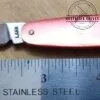 Vintage Single Blade Lark Pocket knife with brass bail - Light Red[Unused - Pristine Cond.] - Image 6