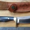 Rite Edge 9" Hinterland Fixed Blade Outdoor Hunter Knife with Leather Sheath [Used - Like New Cond.].
