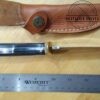 Rite Edge 9" Hinterland Fixed Blade Outdoor Hunter Knife with Leather Sheath [Used - Like New Cond.]. - Image 7