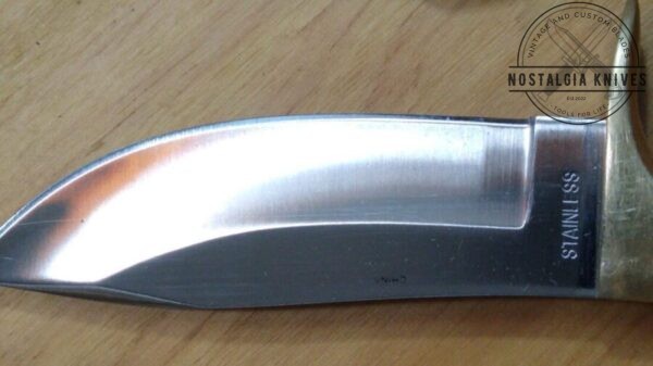 Rite Edge 9″ Hinterland Fixed Blade Outdoor Hunter Knife with Leather Sheath [Used – Like New Cond.]. Everyday Carry[EDC] cutlery