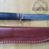 Vintage Western L48ABG 8" Fixed-Blade, Clip-Point Knife with New Leather Belt Sheath[Used - Very Good Cond.]