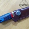 Handmade Damascus 6" Fixed-Blade Clip-Point Knife with New Leather Belt Sheath[Unused - Pristine Mint Cond.] - Image 5