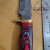 Handmade Damascus 6" Fixed-Blade Clip-Point Knife with New Leather Belt Sheath. - Image 7