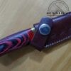 Handmade Damascus 6" Fixed-Blade Clip-Point Knife with New Leather Belt Sheath. - Image 8