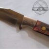 Custom Handmade 8.5" Fixed-Blade Bowie Knife with a Clip-Point and False edge w/New Leather Sheath [New - Unused]. - Image 2