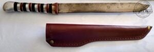 Rare Simonds Molybdenum Carving Knife with Acrylic Handle, with new leather sheath[Used - Near Mint Cond.]