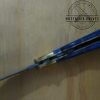 Rill Simple Tool - Azul Damascus Folding Knife with Skateboard Deck Scales and Leather Belt Sheath.[Unused Cond.] - Image 5