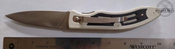 Folding Spear-Point Knife with thumb screw and Liner lock, and belt sheath in orig. packaging [New/Old Stock] Everyday Carry[EDC] cutlery