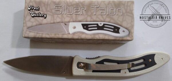 Folding Spear-Point Knife with thumb screw and Liner lock, and belt sheath in orig. packaging [New/Old Stock] Everyday Carry[EDC] cutlery