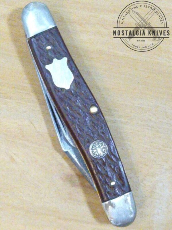 Vintage Camillus NY USA – 4H  Clover Badge, Two Blade Pocket Knife[Used – Mint Cond.] Camillus Cutlery cutlery