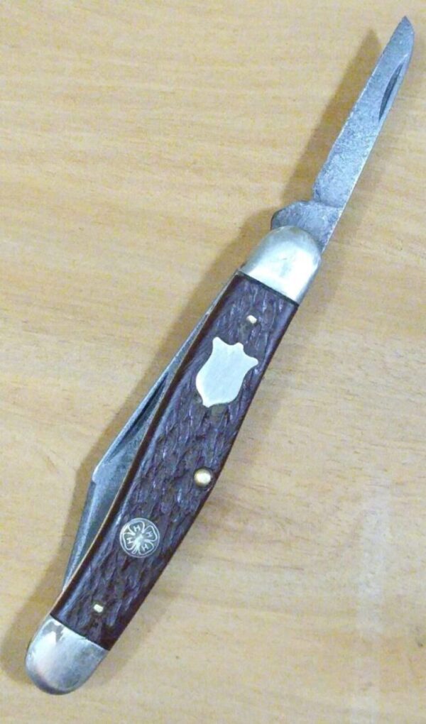 Vintage Camillus NY USA – 4H  Clover Badge, Two Blade Pocket Knife[Used – Mint Cond.] Camillus Cutlery cutlery