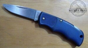 CutCo USA 1866 3.25" Single Blade Lock-back Blue Folding Pocket Knife [Used - Mint Cond.]