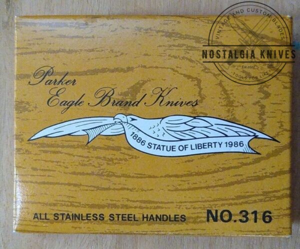 Vintage Parker Eagle Brand Knives Money Clip Knife – Statue of Liberty No. 316 RARE in original packaging[Unused – Pristine Mint Cond.] Folding-Blade cutlery