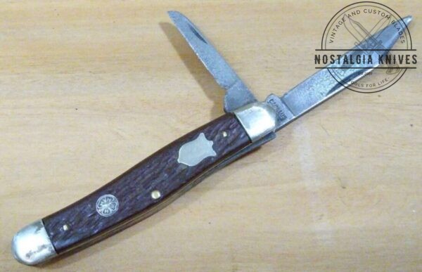 Vintage Camillus NY USA – 4H  Clover Badge, Two Blade Pocket Knife[Used – Mint Cond.] Camillus Cutlery cutlery