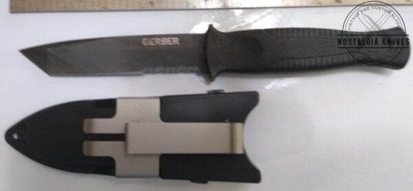 Gerber Guardian Tanto Serrated Edge Knife with Molded Sheath[Used – Mint Cond.] Everyday Carry[EDC] cutlery