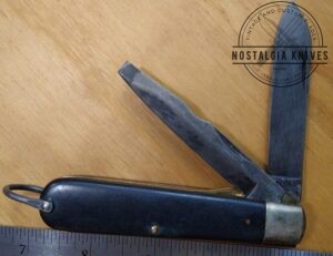 Vintage Camillus NY Two Blade Electrician's Knife with Liner-lock and Bail[Used - Near Mint Cond.]