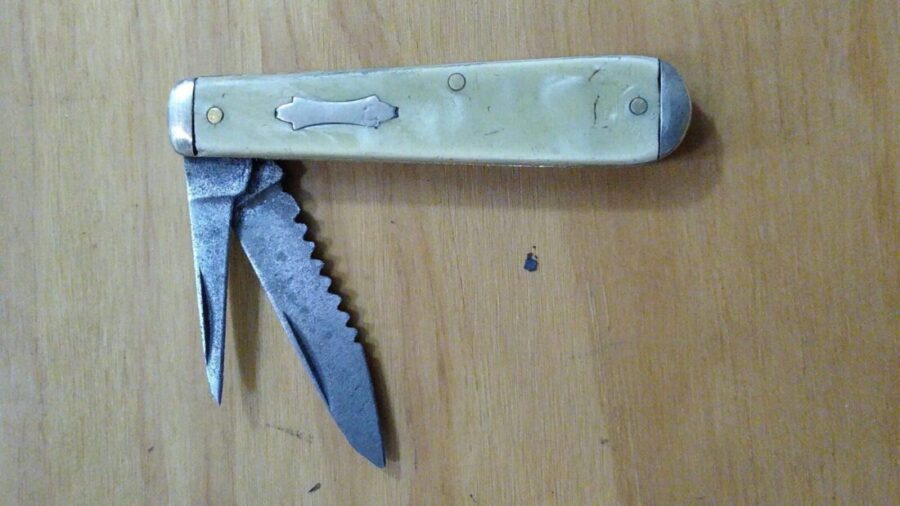 Vintage 2 Blade Toothpick Folding knife[Used] Nostalgia Knives