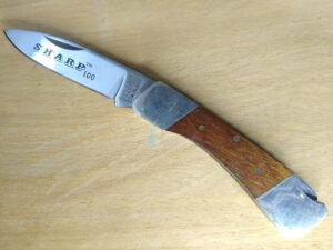 Vintage Custom Sharp 100 Tak Fukuta Seki Japan 5.25" Length - Folding Pocket Knife[Used - Pristine Cond.]