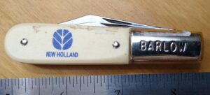 Vintage Schrade Barlow 'New Holland Promo' 2 Blade Pocket Knife [Used - Pristine Cond.]