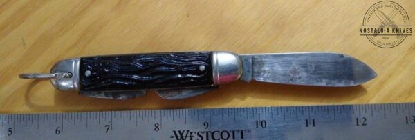 Vintage Colonial Prov. USA ‘Forest Master’ 3 Blade Pocket Knife with Bail [Used – Near Mint Cond.] Camp/Scout Knives
